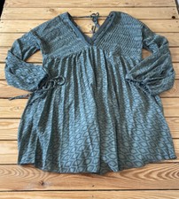 asos design NWOT women’s plunging neckline mini dress size 8 green P5