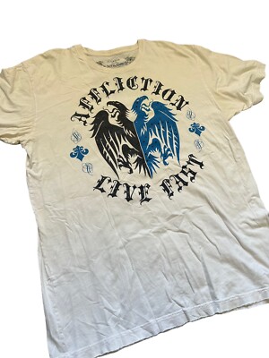 Cyber Affliction Shirt y2k Mallgoth Grunge Eagle Wings Biker Skater Men's 3XL