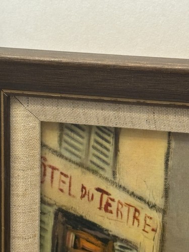 Firmado Óleo Sobre Lienzo Maurice Utrillo Nieve Sobre Montmartre Colección Privada 18x23 - Imagen 16 de 23