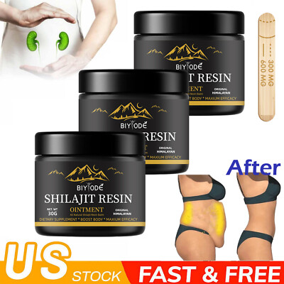 3Pack Pure 100%Shilajit, Soft Resin, Organic, Extremely Potent-20% off
