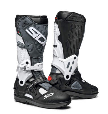 Sidi Atojo SRS CE MX Stiefel weiß schwarz grau Motorrad Motorbike