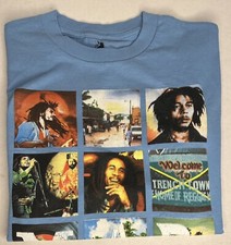 Bob Marley Reggae Zion Rootswear Blue T Shirt Mens Size Medium