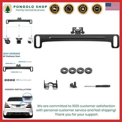 Wide Angle 1080p Backup Camera Mount - Universal Fit with Installation Kit