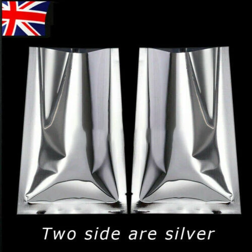 200X Aluminium Silver Food Grade Heat Seal Mylar Foil Bags Vacuum Sealer Pouches - Picture 12 of 12