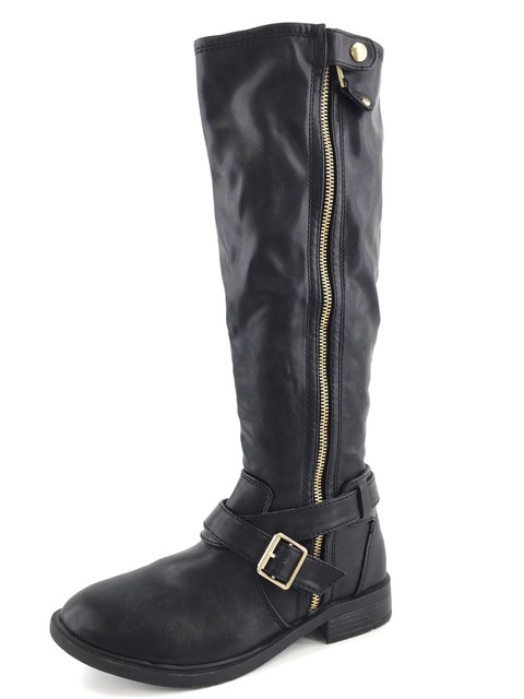 womens tall black boots size 11