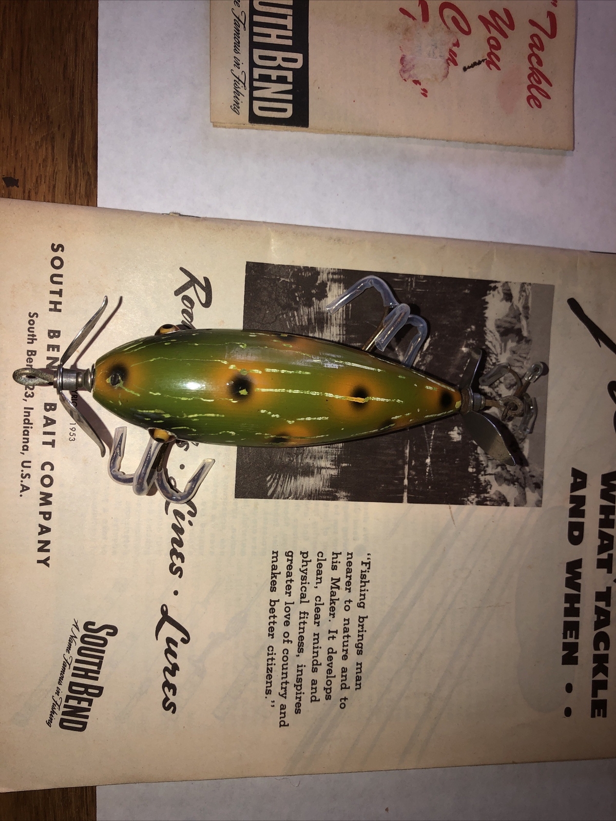 South Bend SurfOreno 963 Frog In Box With Box Insert And Vintage