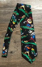 Vintage Looney Tunes Mania Bugs Bunny Taz Golf Mens Neck Tie New with Tags