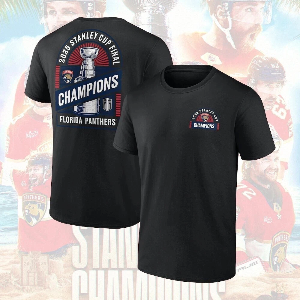 Florida Panthers 2025 Stanley Cup Champions Double Sided T-Shirt