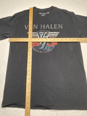 Van Halen Live on Tour 2015 Concert Black T-shirt Double Sided Sz