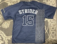 /1000 SPENCER STRIDER BLUE #15 MISSISSIPPI BRAVES ROOKIE JERSEY T-SHIRT ADULT XL