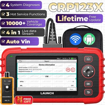 LAUNCH CRP123X Elite Car OBD2 Scanner Code Reader Engine ABS SRS Diagnostic Tool