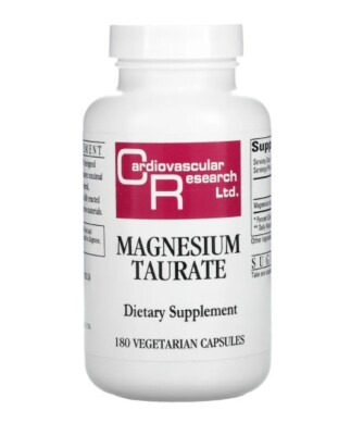 Cardiovascular Research, Magnesium Taurate, 180 Vegetarian Capsules