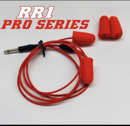 DEMON RRI PRO SERIES Foam Mono Earbud Speakers for Racing. Color RED 24” Length. - Picture 2 of 2