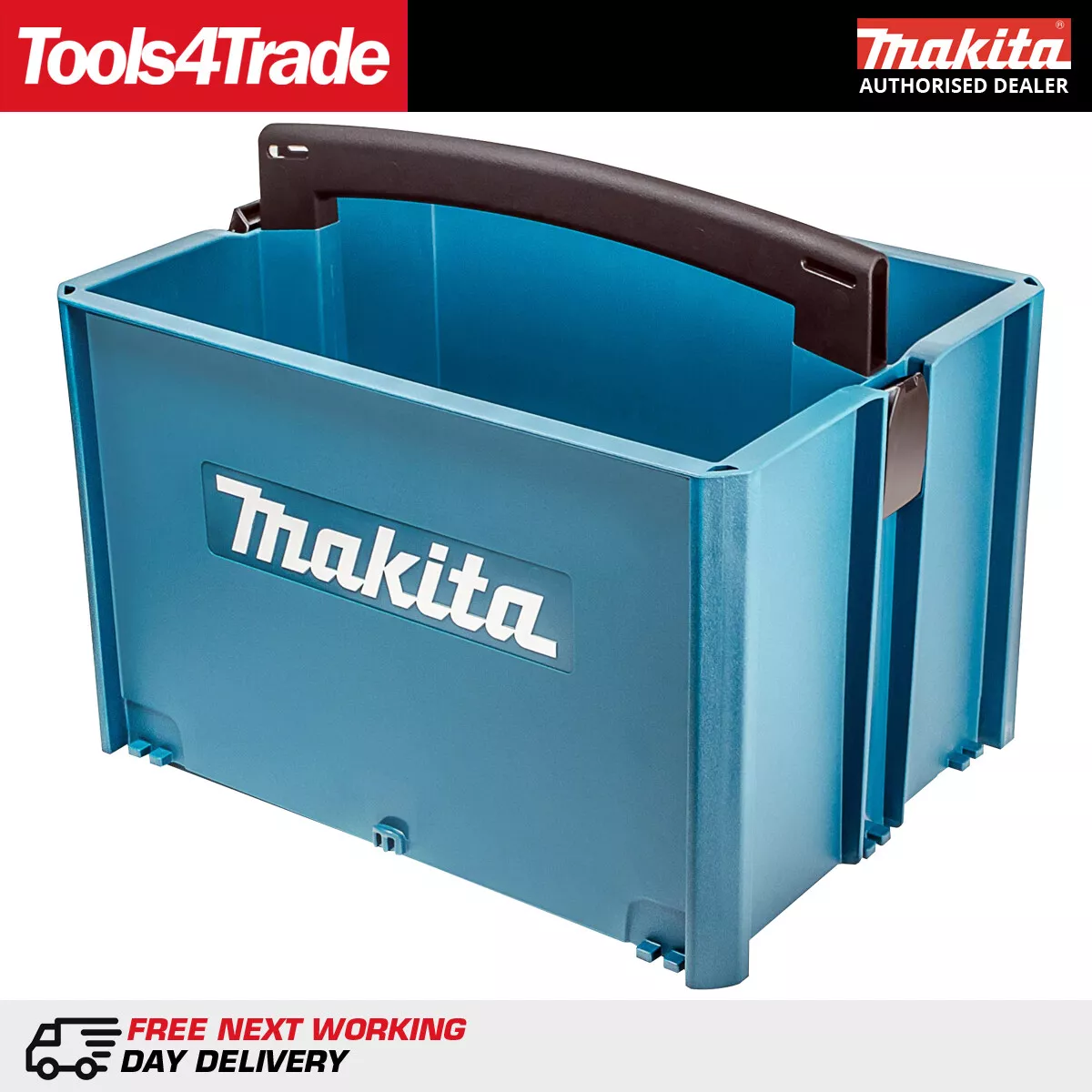 Makita P 83842 Plastic Makpac Stackable Tote Tool Box Carry Case