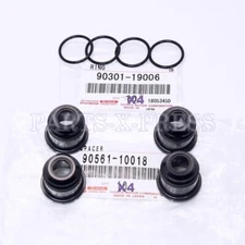 NEW OEM GENUINE TOYOTA ENGINE FUEL INJECTOR NOZZLE HOLDER SPACER WITH O-RING SET