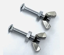 PENN REEL PART - 34C-200 (2) Rod Clamp Screws W/ Nuts Fit Peer Peerless 209 209M