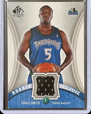 Craig Smith - Jersey Patch - 2006-07 Upper Deck SP Authentic - Rookie #RE-SM