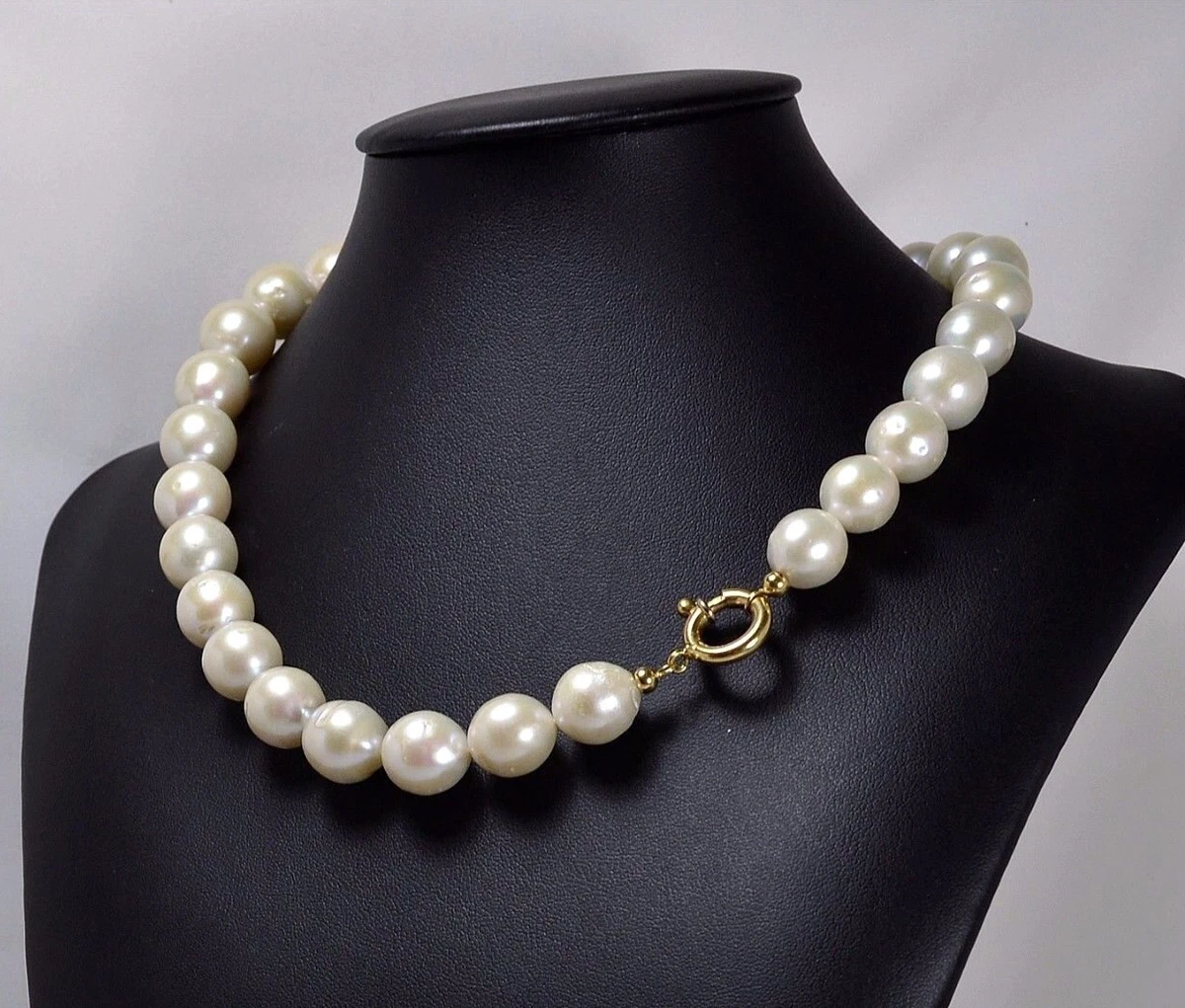 Collana Girocollo Boho Con Perle E Pendente Fiore In Oro, Fatta A Mano, Per Donna, Chiusura A Levetta - 3