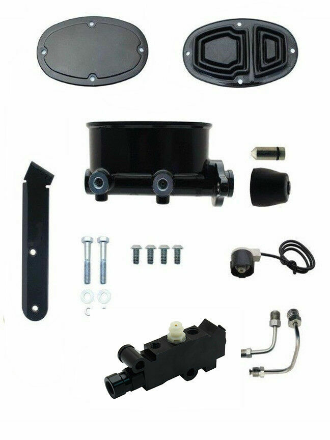 8" Power Brake Booster Conversion for 197486 Jeep CJ 5 & CJ7, Black