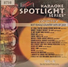 SC8738 FEMALE COUNTRY  NEW IN PLASTIC SOUND CHOICE KARAOKE CDG LOT WA