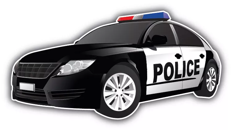Police sale car sticker