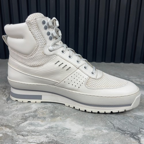 Louis Vuitton Harlem High Top Sneakers White Mesh Leather 7 LV or 8 US or 41 EUR - Picture 8 of 12