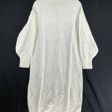 Asos Womens Fluffy Knitted Long Sleeve Petite Midi Oatmeal Sweater Dress Size 6 