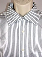 Chaps Mens Reg Fit Stretch Non Iron Cotton Long Sleeve Dress Shirt 17.5 34/35