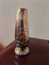 Gallia Christofle vase art nouveau 1900 metal argenté