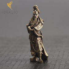 Bronze guan gong Exquisite Key buckle Pendants Chinese Old Antique Collectible