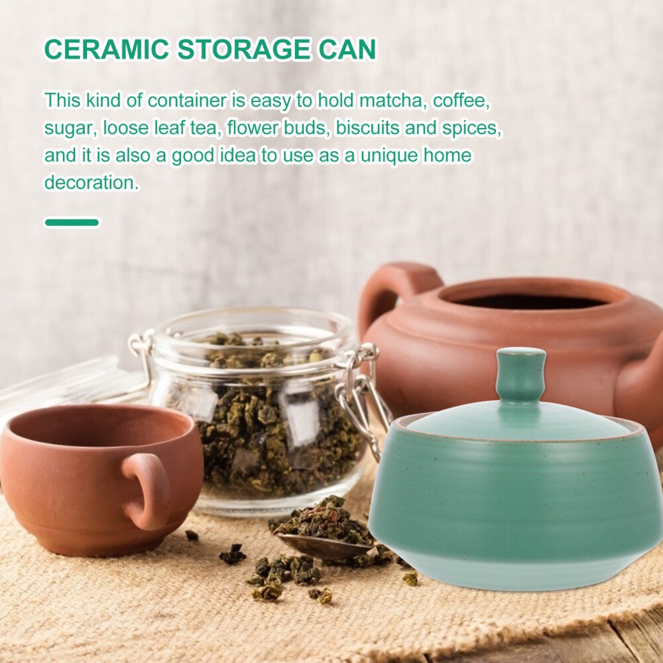 Tea Container with Lid Vintage Ceramic Jar Restaurant Storage eBay