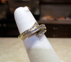 10K Yellow Gold 21 Diamond Ring Size 5.25 — photo 3