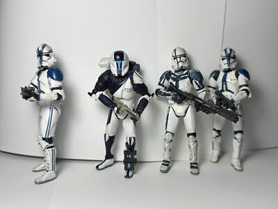 Star Wars Clone Trooper Lot Clone Commando Fi Skarta, 501st, Clone Commander