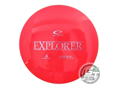 NEW Latitude 64 Recycled Gold Explorer 173g Red Lilac Foil Driver Golf Disc