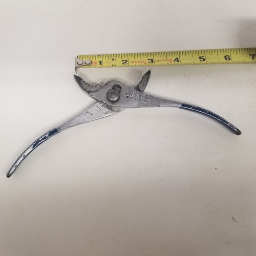 Vintage Cee Tee H25 P Slip Joint Pliers, Grip Handles, Mechanics - Picture 4 of 10