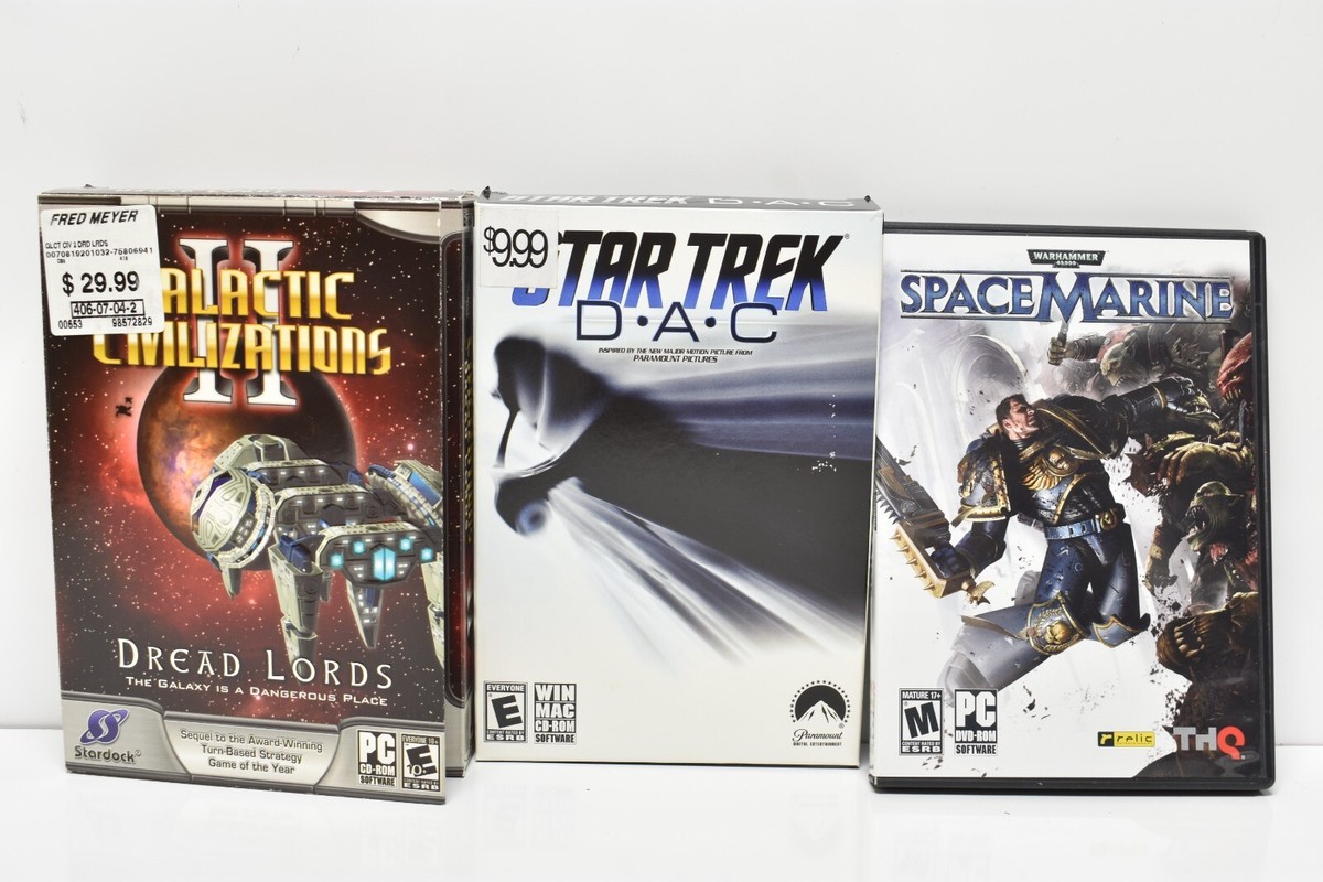 3 PC Games Warhammer 40k: Space Marine, Galactic Civilization II 