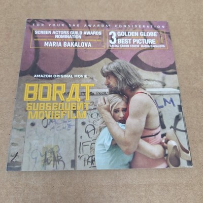 BORAT Subsequent Movie Film (2020, DVD) FYC Screener, Sacha Baron Cohen SAG 