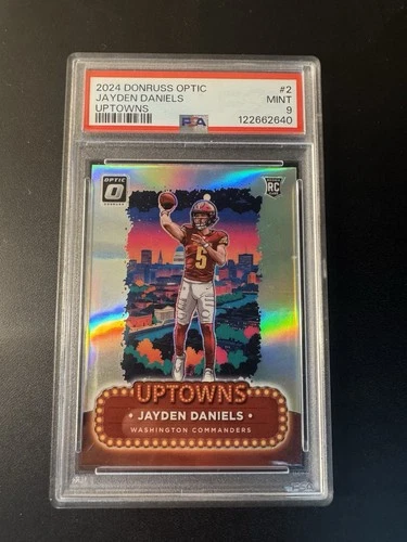 2024 Panini Donruss Optic - Uptowns Jayden Daniels #2 (RC) - PSA 9