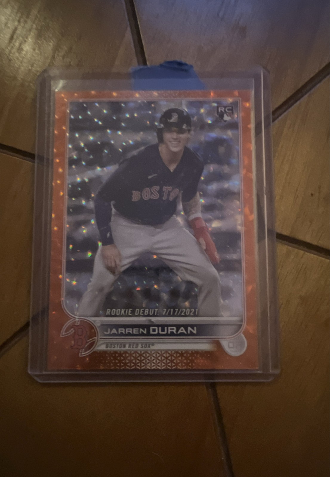 2022 Topps Update Series -Rookie Debut Jarren Duran #US118 Orange Foil /299 (RC)