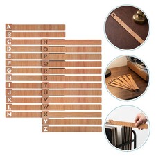 Wooden Alphabet Vinyl Record Dividers Coffee Home Library Organizer Tabs