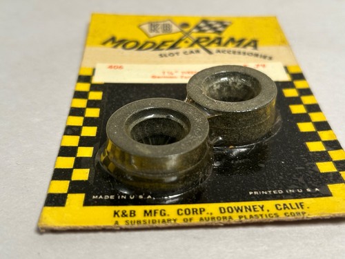 SEALED Vtg K&B Model Rama #406 Slot Car 1-1/8” German Formula Slick Tires (A4) - Picture 5 of 5