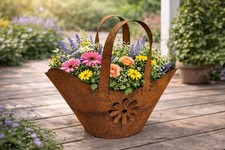 Tasche mit Blüte zum Bepflanzen Windlicht Be...