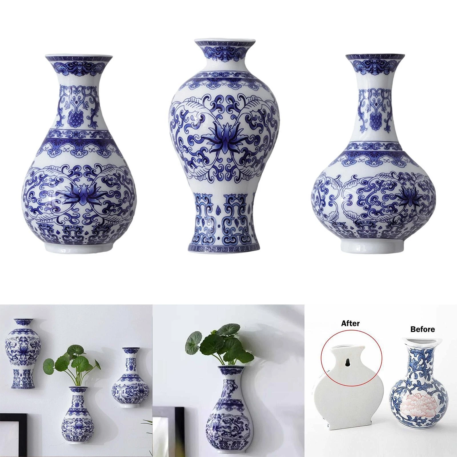 Wall Hanging Vase Creative Design Plant Stand for Living Room Window Indoor