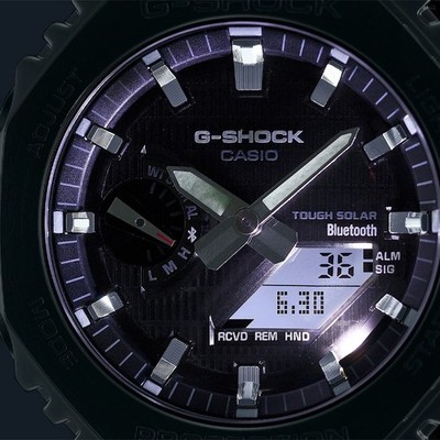 G-SHOCK×BEAMS GA-2100 Casio G-Shock G-Steel 44.4mm Purple Dial Men's Watch GBM2100A-4B