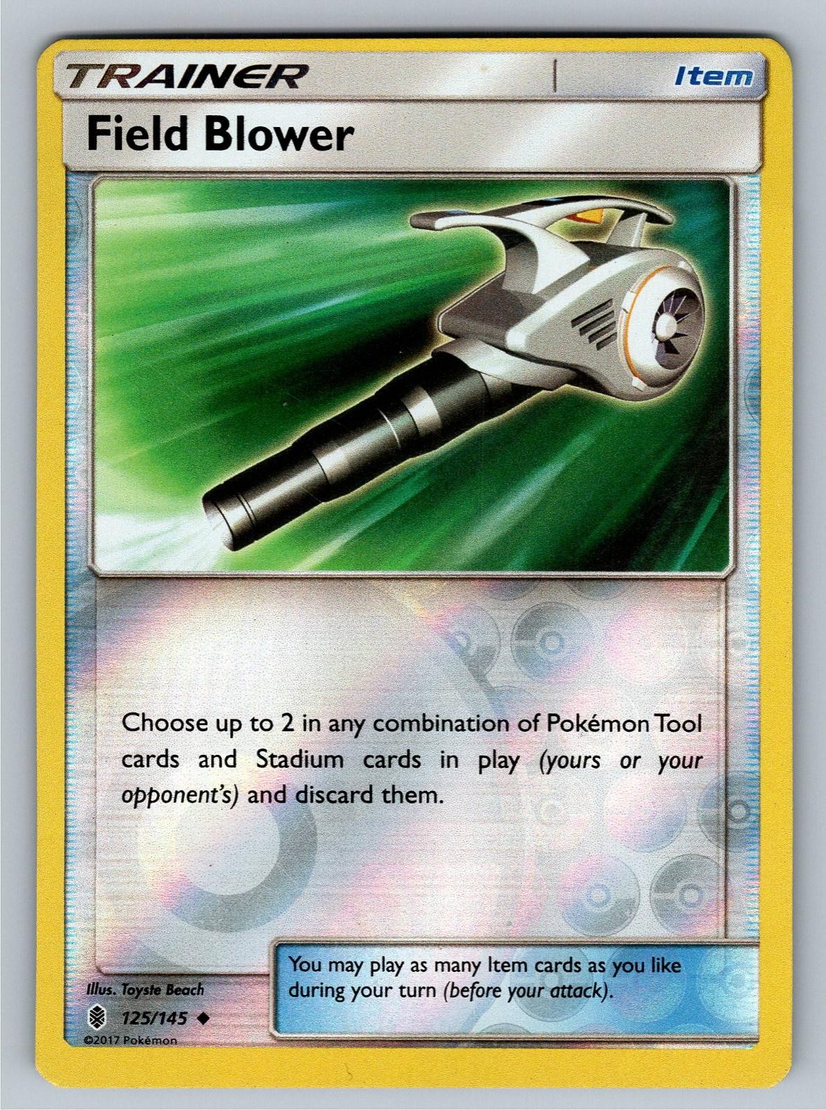 Field Blower 125/145 Uncommon Guardians Rising Pokemon Reverse Holo MP