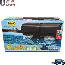 Whisper Power Filter 60 Gal Quiet 3 Stage Aquarium Filtration System Biological