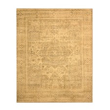 7'9" x 10'3" Brown Mamluk Design Tone on Tone Hand Knotted Pure Wool Rug R76180
