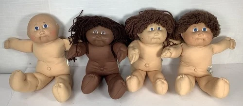 Mixed Lot Vintage Cabbage Patch Kids CPK African American Brown Girl Boy White