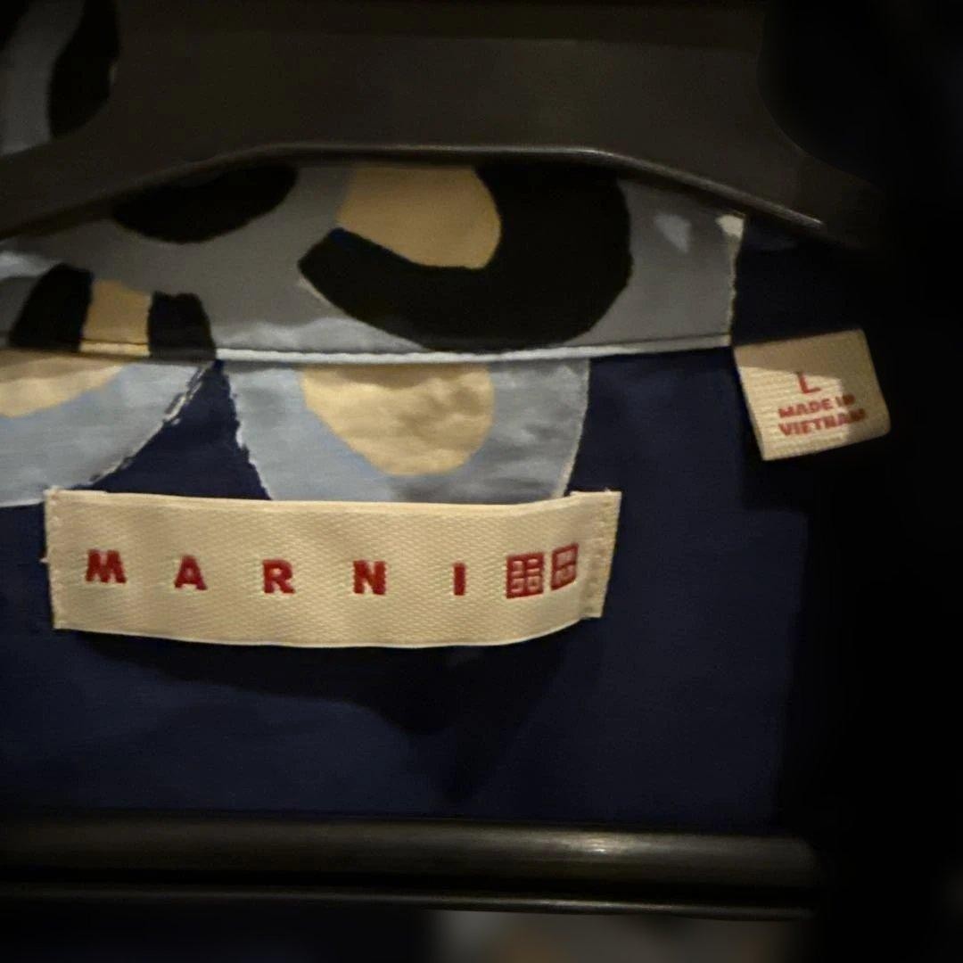 Marni Navy Floral Short Sleeve Shirt Uniqlo Mens Womens New thumbnail 2