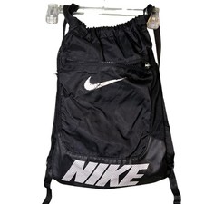 Nike Drawstring Backpack Black Brasilia BA4319 087 Gym Sack Bag Sports Travel